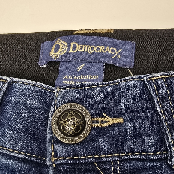 Democracy Dark Blue Straight Leg Jeans - Picture 4 of 9
